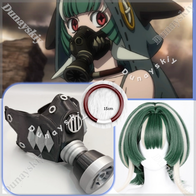 Guita Cyberpunk Gas Mask Green - đánh giá và giá 3D Printing Mask